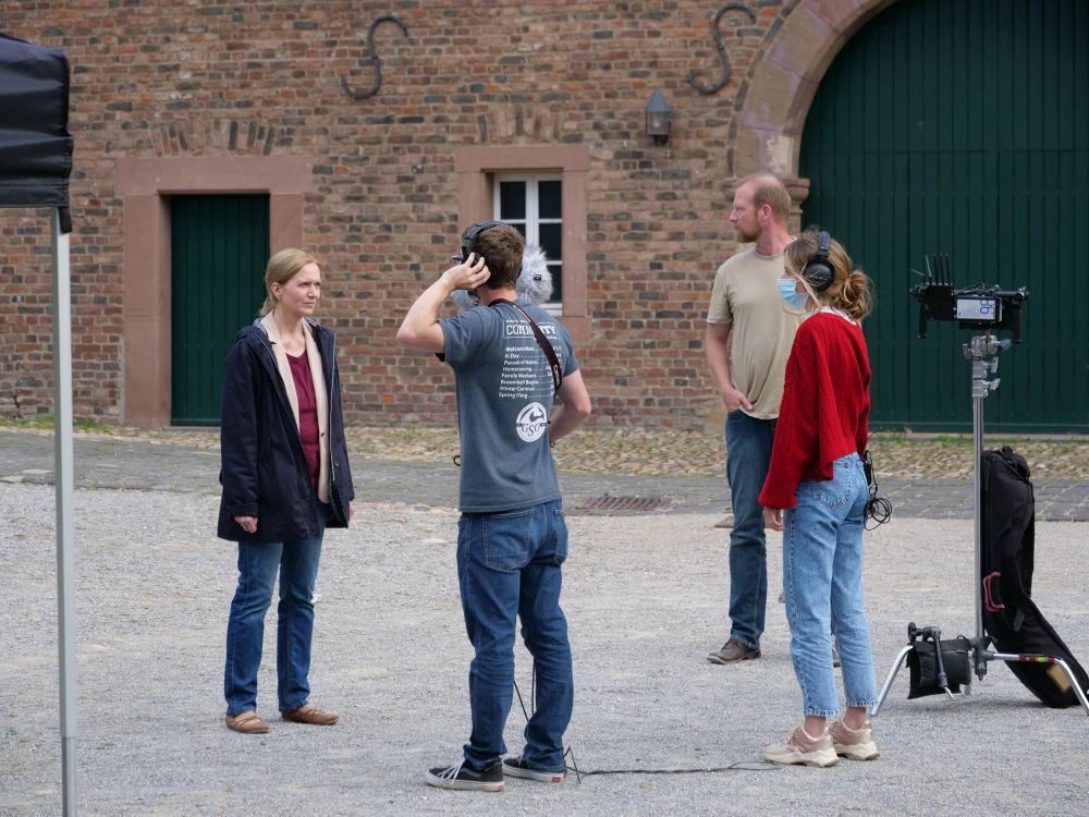 Am Set einer Filmproduktion