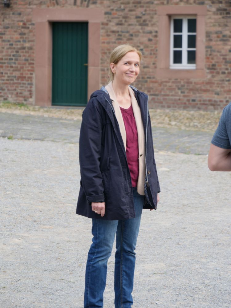 Antje Illeson am Set von Lichtkind